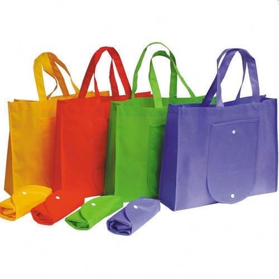 o OEM dobrável segurou o saco não tecido do verde 80gsm de 50x2.5cm