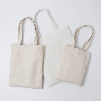 Lona branca Tote Bag do algodão da onça 50x2.5cm do meio 8