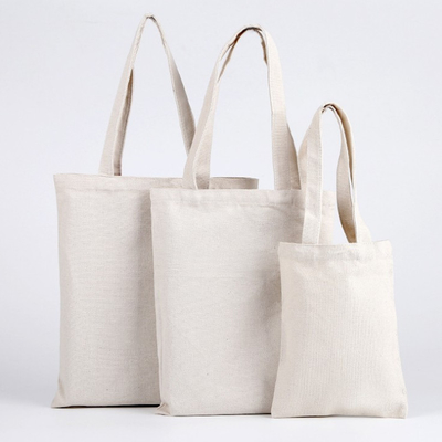Lona branca Tote Bag do algodão da onça 50x2.5cm do meio 8
