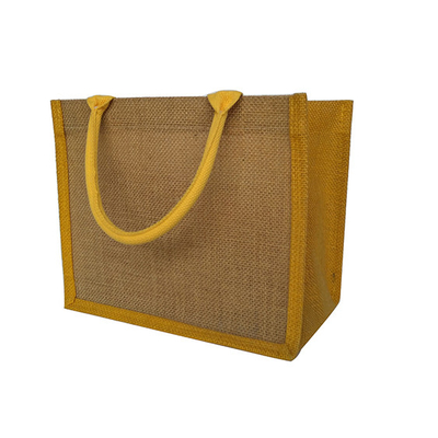 Reusável nenhum saco de compras da juta 380gsm da cópia 30x12x30cm