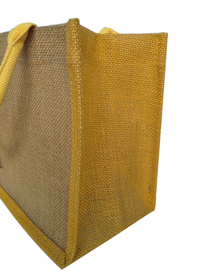 Reusável nenhum saco de compras da juta 380gsm da cópia 30x12x30cm
