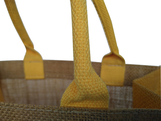 Reusável nenhum saco de compras da juta 380gsm da cópia 30x12x30cm