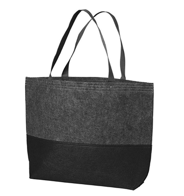 O poliéster 2mm do cliente 35x30x15cm 300gsm sentiu Tote Bag