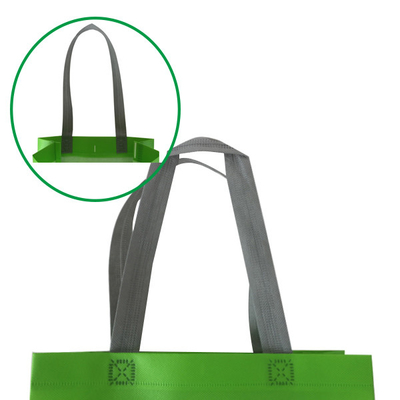 Saco não tecido a favor do meio ambiente de 26x9x32cm 80gsm PP