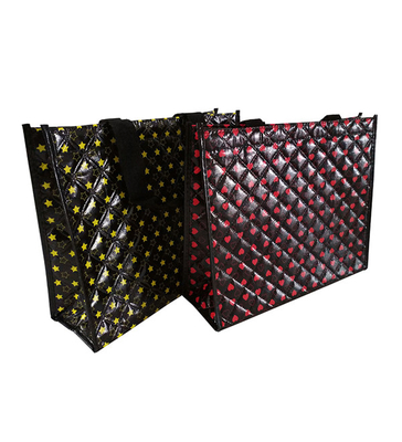 3 saco de compras não tecido da camada 50x2.5cm 40x15x30cm 100gsm PP