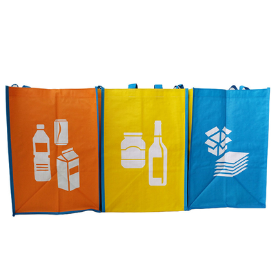 Sacos relativos à promoção tecidos 100gsm do azul 35x30x39.5cm