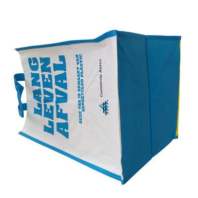Sacos relativos à promoção tecidos 100gsm do azul 35x30x39.5cm