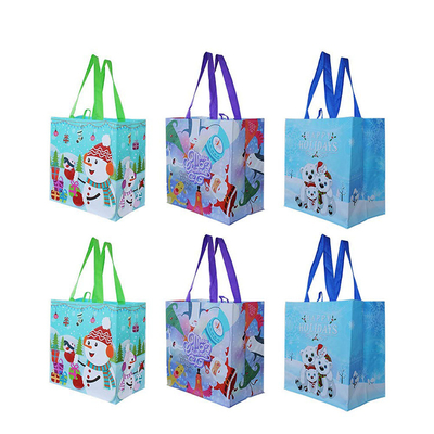 Saco tecido polipropileno do Natal 1000pcs 120gsm 50x3cm