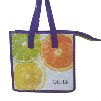 O OEM 100pcs impermeável 23x26x16cm isolou Tote Lunch Bag