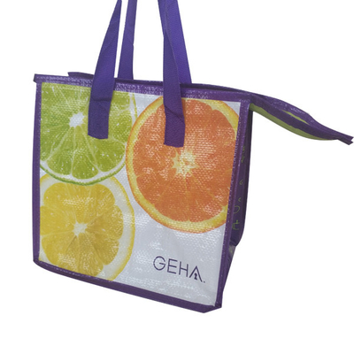 O OEM 100pcs impermeável 23x26x16cm isolou Tote Lunch Bag