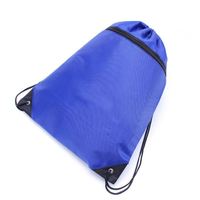 Sacos de cordão 22x40cm de nylon da cor RPET 0.4cm do verde 2
