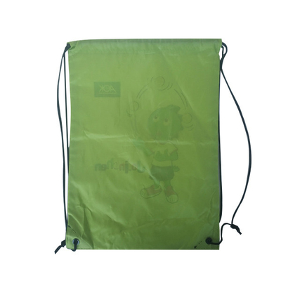 Sacos de cordão amigáveis do poliéster CMYK 34x45cm 210D Eco