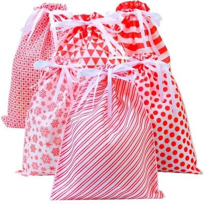 Saco de cordão da camuflagem do PE 20cm do OEM do Natal 120x0.4cm