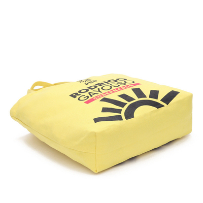 8 o algodão amarelo geométrico da onça 40x11x34.5cm recicla o saco