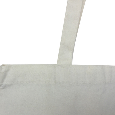 100 saco de compras natural da lona dos por cento CMYK 38x50cm 4OZ
