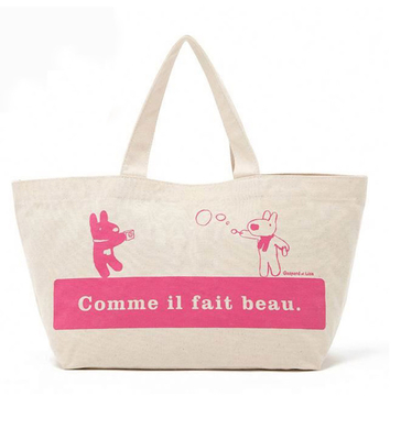 Grande 12 lona pesada Tote Bags Bulk da onça CMYK 50x2.5cm