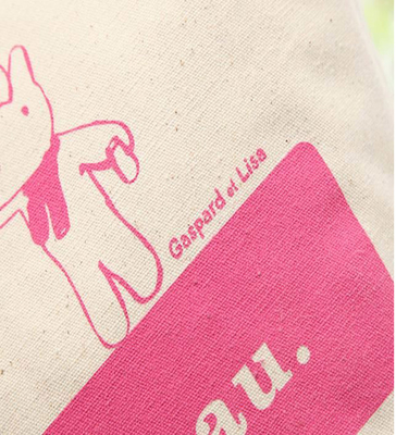 Grande 12 lona pesada Tote Bags Bulk da onça CMYK 50x2.5cm