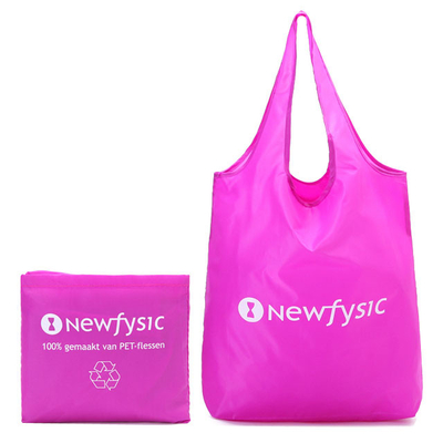 O grande nylon da propaganda 210D 12x10cm dobra acima Tote Bag