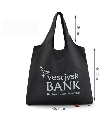 1 poliéster 40cmx60cm 190T da impressão a cores que dobram Tote Bag