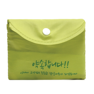 Saco de compras de dobramento de nylon reusável do totalizador 190T 11x9cm