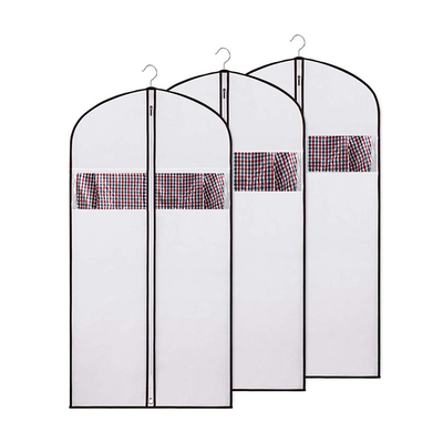 Os homens Zippered o suporte do terno da tela não tecida CMYK 9gsm 60x90cm