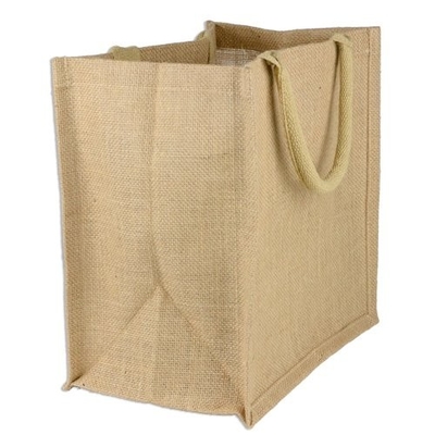 Saco de compras reusável da juta 390gsm de serapilheira 40x14x34cm