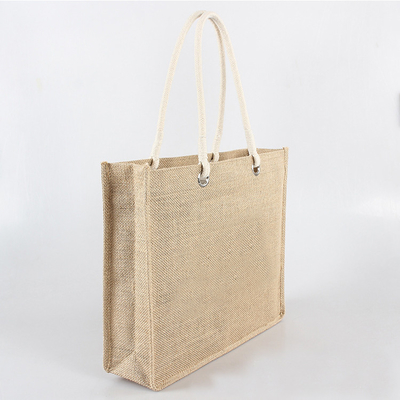 Sacos de mantimento naturais de compra da juta 380gsm da cor 30xx12x30cm