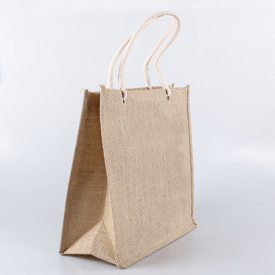 Sacos de mantimento naturais de compra da juta 380gsm da cor 30xx12x30cm
