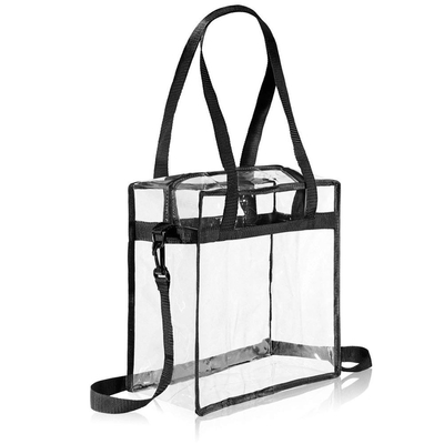 Saco do lápis do PVC do supermercado 0.2mm Tote Beautiful 35x14x38mm