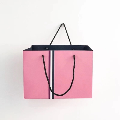 Saco de papel não tecido UV lavável de 21x11x27cm 350g CMYK 160gsm