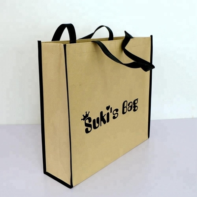 Saco de papel não tecido de compra de 80gsm 150g 42x38x12cm