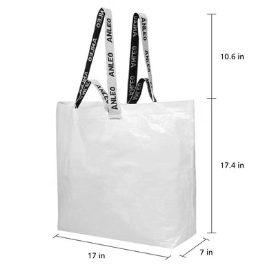 Saco livre AZO completo dos supermercados 30cm 100gsm RPET do OEM da cor