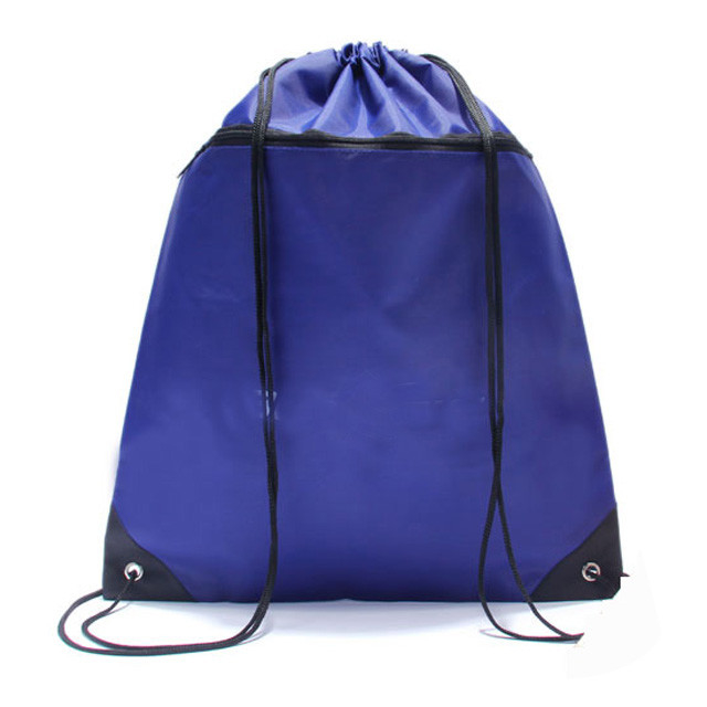 Sacos de cordão 22x40cm de nylon da cor RPET 0.4cm do verde 2