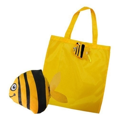 Saco de compras de dobramento de nylon colorido dos peixes 210D 40x50cm CMYK