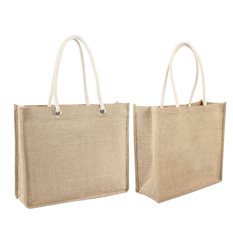 Sacos de mantimento naturais de compra da juta 380gsm da cor 30xx12x30cm